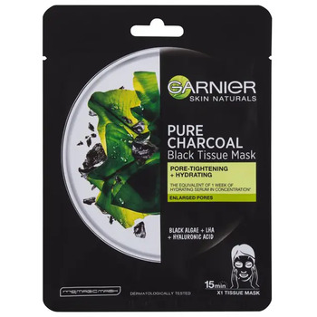 Pure Charcoal Skin Naturals Black Tissue Mask - Čierna textilná maska